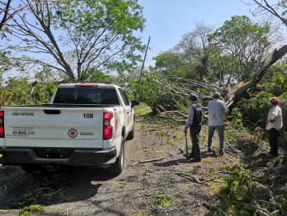 La Secretaría de Protección Civil (PC) solicitó a la Coordinación Nacional de Protección Civil (CNPC) la emisión de una Declaratoria de Emergencia por lluvia severa y vientos fuertes para 10 municipios del norte de Veracruz del 21 al 23 de mayo de 2020. 