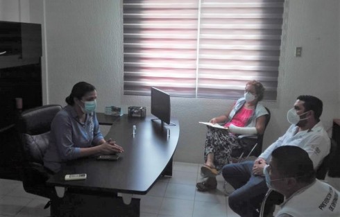 Durante reunión entre personal de la Jurisdicción Sanitaria X y autoridades municipales de Oluta, Texispetec y Santiago Tuxtla, se acordó la continuidad de las medidas preventivas contra COVID-19.