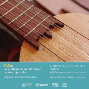 Presenta IVEC el taller virtual <em>La guitarra de son llanera o requinto jarocho</em>.