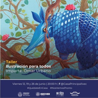 El Instituto Veracruzano de la Cultura, a través del Centro Cultural Casa Principal, presenta una alternativa más dentro de su propuesta de formación artística en línea: el taller <em>Ilustración para todos</em>, impartido por Omar Urbano.