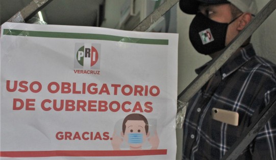 Medidas preventivas se toman en algunas oficinas, para evitar contagios. 