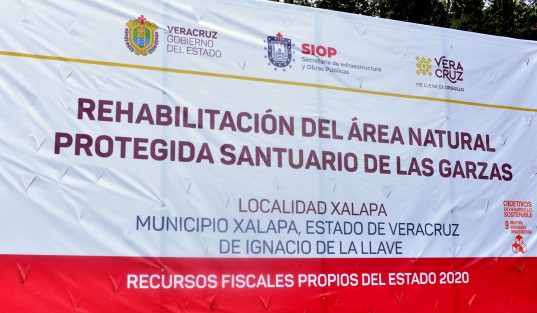 Así lucen los trabajos de rehabilitación de una parte del Santuario de las Garzas, exactamente el tramo que va de la Secundaria Técnica 105 y hasta el FOVISSSTE.  Se espera que estos trabajos sean terminados pronto y beneficiar a familias  que transitan por ahí a diario.
