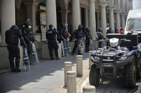 Luego del anuncio de una marcha <em>no pacífica</em> en redes sociales por supuestos propietarios de bares, una gran catidad de elementos de la SSP fueron desplegados en distintos puntos de la avenida Ávila  Camacho y otras calles del centro de la ciudad, sin embargo no hubo manifestación alguna. 
