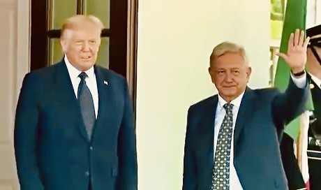 En un ambiente cordial se llevó a cabo la reunión entre los presidentes de México y Estados Unidos de América, Andrés Manuel López Obrador y Donald Trump en la Casa Blanca. 