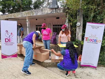 Con la finalidad de garantizar a niñas y niños teocelanos  una alimentación saludable y nutritiva, el Sistema DIF Municipal Teocelo, que preside Mara Chama Villa y su equipo, entregaron desayunos fríos, gracias al apoyo del DIF Estatal que dirige la Lic. Rebeca Quintanar Barceló  y al Gobierno del Estado de Veracruz que encabeza el Ing. Cuitláhuac García Jiménez