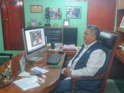 El Alcalde de Teocelo,  Ver.,  Mario Antonio Chama Díaz, participó en el Conversatorio MunicipalidadES,  <em>Proceso de distribución y socialización de la energía eléctrica en el ámbito municipal</em>,  organizado por el Instituto Veracruzano de Desarrollo Municipal (INVEDEM) a cargo del Lic. Rafael Castillo Zugasti   en colaboración con  la Comisión Federal de Electricidad (CFE) encabezada por el Ing. Raúl Usla López, Gerente de la División de Distribución Oriente de la Comisión Federal de Electricidad. 