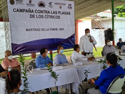 En gira de trabajo por este municipio, el titular de la SEDARPA, Eduardo Cadena Cerón, exhortó a los productores y ganaderos de esta región, conocida como la capital mundial de la vainilla, a reportar la presencia de esta langosta a las oficinas del Comité Estatal de Sanidad Vegetal de Veracruz (CESAVE), teléfono 2288129359, o a los correos electrónicos: gerencia@cesvver.org.mx  y/o  cesvver@cesvver.org.mx