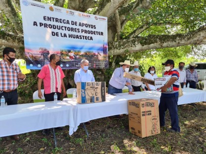 A fin de convertir a la Huasteca en la nueva potencia agroalimentaria de Veracruz, la Secretaría de Desarrollo Agropecuario, Rural y Pesca (SEDARPA) destinó 4 millones de pesos que, junto con el millón aportado por beneficiarios, servirán para el fortalecimiento de las Unidades de Producción Familiar.