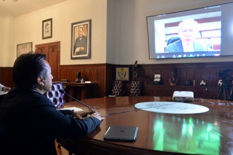En nuestro gobierno estamos empeñados en que el turismo sea una de las palancas que ayude a la reactivación económica, afirmó el gobernador Cuitláhuac García Jiménez al inaugurar el Primer Congreso Nacional Virtual de Guías de Turistas 