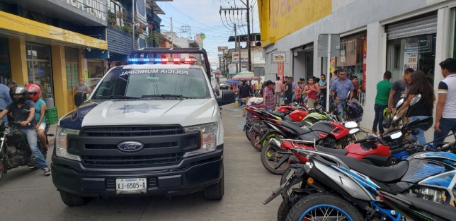 Activan operativos por parte de la policía municipal de Tlapacoyan en coordinación con fuerzas del orden para evitar hechos delictivos.
