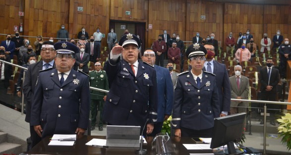 El secretario de Seguridad Pública, Hugo Gutiérrez Maldonado, compareció ante diputados locales, como parte de la Glosa del Segundo Informe de Gobierno. 