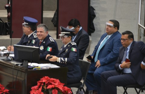 El secretario de Seguridad Pública, Hugo Gutiérrez Maldonado, compareció ante diputados locales, como parte de la Glosa del Segundo Informe de Gobierno. 