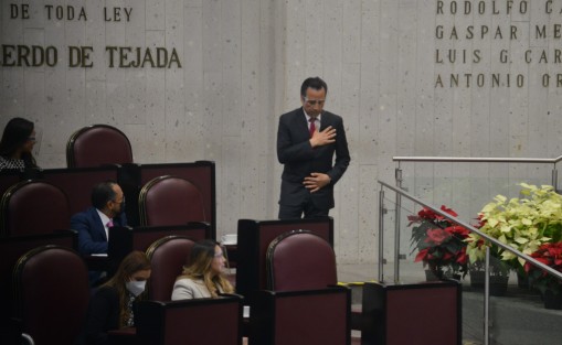 El Gobernador Cuitláhuac García Jiménez se  presentó ante el Congreso del Estado, para comparecer como parte de la Glosa del informe de su Segundo año de Gobierno. 