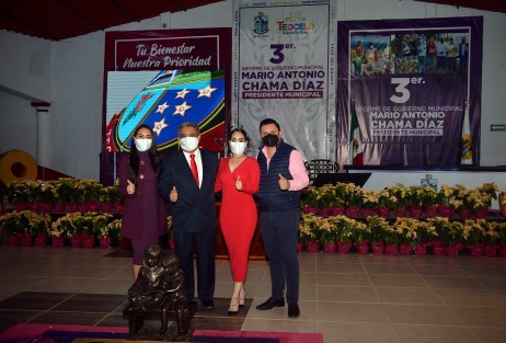 En este importante evento, el alcalde Mario Antonio Chama estuvo, como en todo lo que en su vida ha emprendido, respaldado por su exitosa familia. 