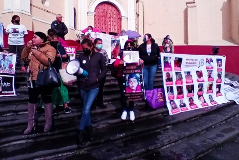 Integrantes del grupo Enlaces Xalapa, se manifestaron a  favor de la permanencia de Namiko Matzumoto en la CEDHV. Aseguraron que nadie los envió, sino que ella es la única que los ha atendido. 