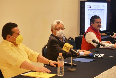 Los dirigentes de los partidos que integran la coalición Veracruz Va,  Marlon Ramírez Marín del PRI, Joaquín Guzmán Avilés del PAN y Sergio Cadena Martínez del PRD hablaron sobre el Informe de la auditoría 2019, tercera entrega de Auditoria superior de la federación y de la administración estatal de MORENA.

