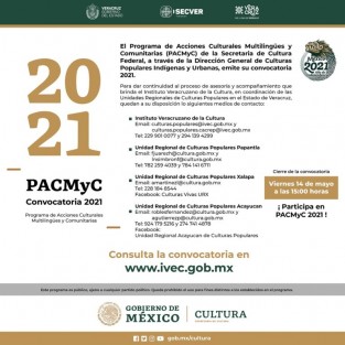 IVEC invita a participar en la Convocatoria PACMyC 2021