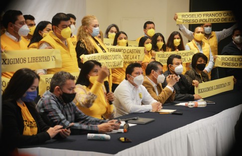 Perredistas encabezados por el Secretario de Planeación Estratégica y Organización Interna del partido anunciaron una <em>Jornada Nacional por la libertad de Rogelio Franco Castán, preso político del Gobierno de Veracruz</em>, misma que continuará durante los siguientes tres días, con movilizaciones en todo el país.   