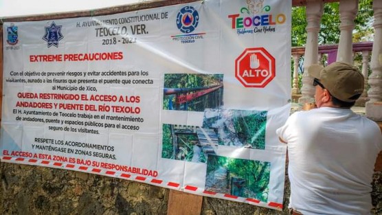 Protección Civil Teocelo en coordinación con las distintas áreas del H. Ayuntamiento inician estrategia de prevención y jornadas de mantenimiento en el mirador de Santa Rosa, Sendero del Ocelote, andadores y espacios públicos de la comunidad.