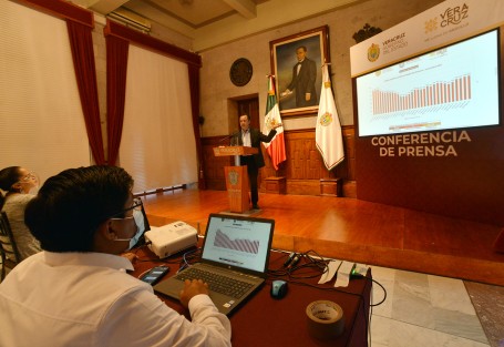 En conferencia de prensa dio a conocer la dotación de 177 mil 913 biológicos al personal educativo, lo que habla de un 99.1 por ciento de cobertura en la meta programada, quedando algunos en resguardo para los siguientes esquemas y sin desabasto; con excepción del cambio de una vacuna en la subsede Nido del Halcón, en Xalapa, por sobredemanda.