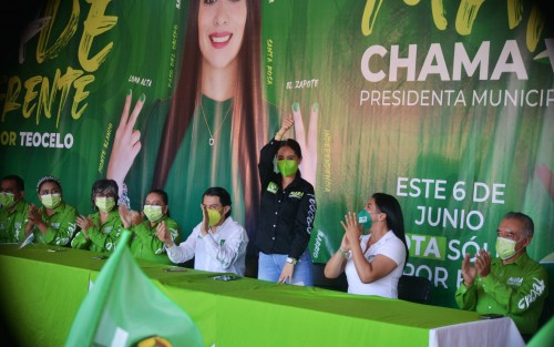 Mara Chama
 Villa inició su campaña rumbo a la alcaldía de #Teocelo. Al magno evento  asistió el Presidente estatal del Partido Verde Ecologista ( PVEM ), Marcelo Ruiz Sánchez; Inés Martínez Tecatl, candidata a diputada por el Distrito 9, Coatepec; y algunos simpatizantes  del partido, con el fin de conservar las medidas de sanidad.