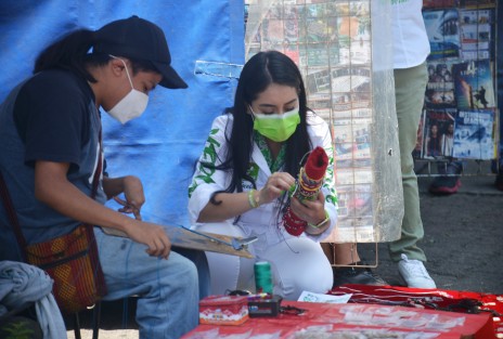  En un ambiente de camaradería, los teocelanos escucharon  las propuestas de la candidata y ofrecieron su apoyo para el próximo 6 de junio.  