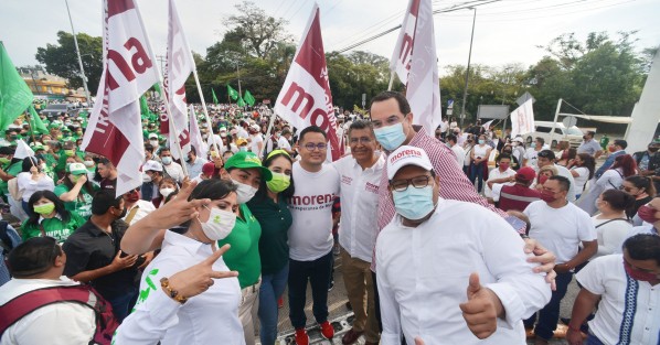 La candidata a la alcaldía de Teocelo por el Partido Verde, Mara Chama, participó en el gran Recorrido de la Unidad en el municipio de Coatepec, encabezado por Luis Ronaldo Zárate, candidato de MORENA a diputado local por ese municipio; le acompañaron otras distinguidas personalidades. 