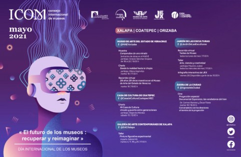 Los recintos culturales del Instituto Veracruzano de la Cultura se suman a la celebración del Día Internacional de los Museos 2021 con una oferta cultural diversa, en modalidad virtual.
