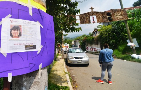 En diversos puntos fue colocado el cartel de la búsqueda de la menor; se le pide al público en general que en caso de tener información útil para dar con su paradero, comunicarse a los teléfonos que se indican en el aviso.
