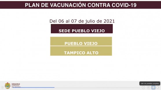 A través de redes sociales, el Gobernador Cuitláhuac García Jiménez ha anunciado las próximas sedes para la aplicación de vacunas contra  COVID-19.  