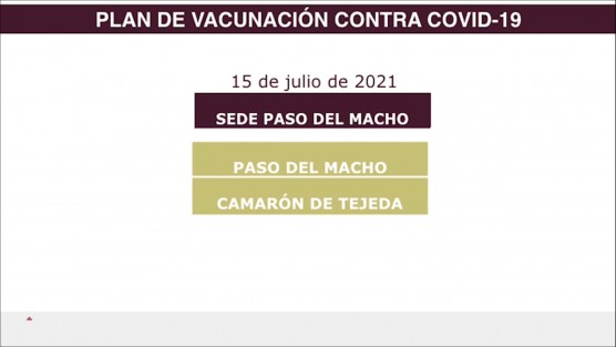 A través de redes sociales, el Gobernador Cuitláhuac García dio a conocer nuevas fechas de vacunación para diversos municipios.
