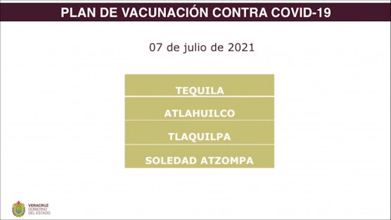 A través de redes sociales, el Gobernador Cuitláhuac García dio a conocer nuevas fechas de vacunación para diversos municipios.