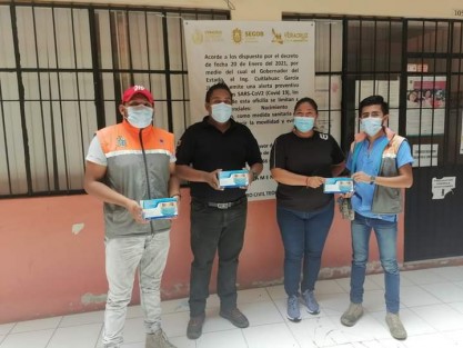 Protección Civil Teocelo y Seguridad Pública Municipal  de Teocelo, Ver., llevan a cabo la campaña Segunda Semana Preventiva Contra el Crecimiento del Número de Contagios por Coronavirus, denominado NO HAGAS OLAS, EVITA LA TERCERA; campaña implementada por el Gobierno del Estado de acuerdo al decreto emitido por el Gobernador del Estado, Ing. Cuitláhuac García Jiménez.