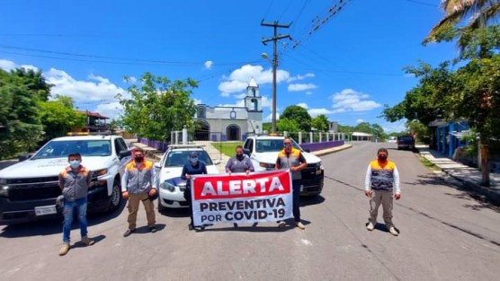 El H. Ayuntamiento de Teocelo que preside el alcalde Mario Chama Díaz, a través de la Síndica Municipal, Zayra del Carmen Martínez Andrade, llevaron a cabo la jornada informativa de la Campaña Estatal contra la Tercera Ola de contagio por COVID19 en ese municipio. 