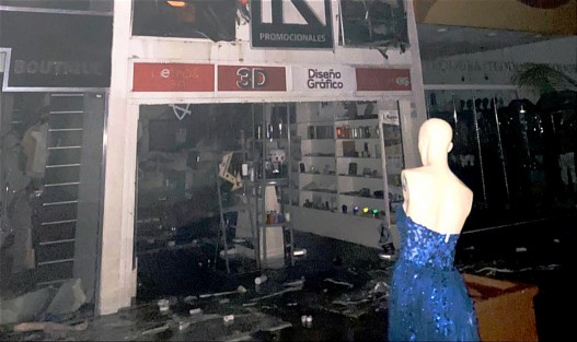 Los daños materiales fueron cuantiosos. 