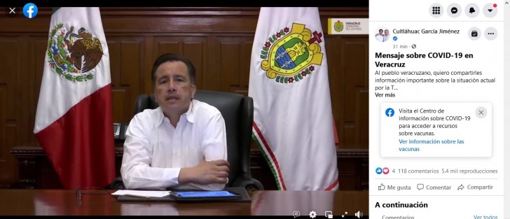 A través de redes sociales, el Gobernador informó sobre la situación actual de la pandemia COVID-19 en el Estado, confirmando el incremento de contagios. Será  el lunes próximo cuando se emita un nuevo decreto en torno a la situación, solicitando el apoyo de la ciudadanía para detener esta nueva oleada de infecciones. 