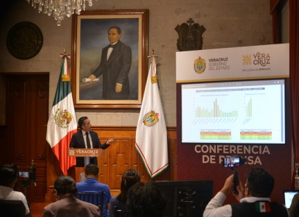 El gobernador Cuitláhuac García advirtió que Veracruz está en naranja pero subiendo, en el semáforo COVID federal. Sobre el nuevo decreto contra la Tercera Ola que aplicará para 131 municipios en rojo, destacó que no se detiene ninguna actividad esencial o no esencial. 