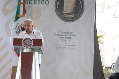 En la ciudad de Córdoba y con la presencia del Presidente de la República, Andrés Manuel López Obrador, se efectuó la ceremonia conmemorativa a los 200 años de la firma de los Tratados de Córdoba, con lo que se dio por terminada la Guerra de Independencia, 