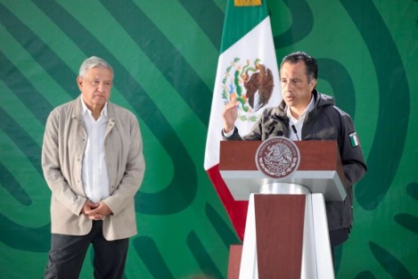 Durante la conferencia mañanera realizada en El Lencero, los funcionarios presentes dieron cuenta de las acciones a realizar en atención a los afectados por el huracán Grace, el fin de semana pasado.