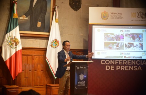 El gobernador Cuitláhuac García reportó acciones de atención para zonas afectadas por Grace. Este fin de semana se repartieron 27 mil 828 insumos para 12 municipios de la región Poza Rica. 