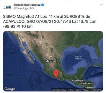 Tras el sismo de 7.1 grados, con epicentro en Guerrero y que dejó sentir su intensidad en Veracruz, el gobernador Cuitláhuac García Jiménez informó que no se han reportado personas lesionadas ni algún edificio con afectaciones.

