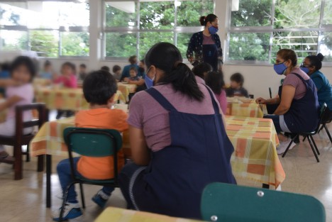 Maritza Ramírez Aguilar subsecretaria de educación Básica en compañía de la Subsecretaria de Educación Básica de la SEP Dra. Martha Velda Hernández Moreno y inauguraron el Primer Centro Comunitario de Atención a la Primera Infancia en el estado #CCAPI.