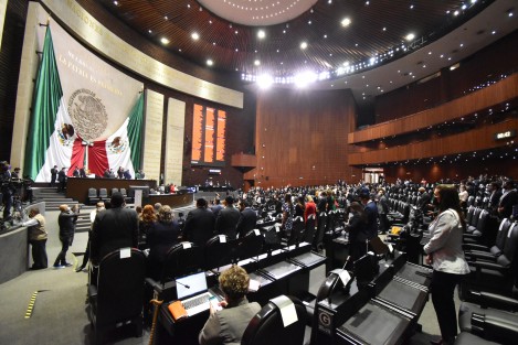 En la sesión semipresencial de este jueves de la Cámara de Diputados, se convocó al suplente del diputado electo, Rogelio Franco Castán, para garantizar la debida integración de la LXV Legislatura.



