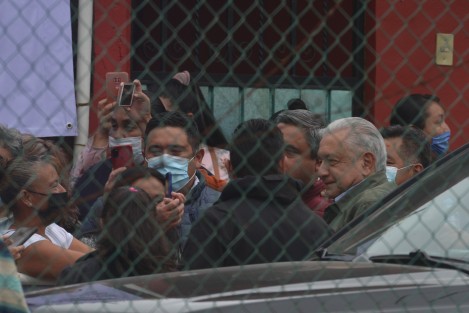 Aspectos de la visita del Presidente Andrés Manuel López Obrador a Huayacocotla, Ver.. 