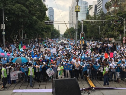 Como se esperaba, en la Ciudad de México fue en donde la concentración de personas fue mayor.