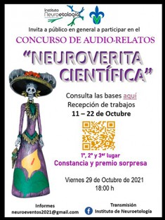 El Instituto de Neuroetología de la Universidad Veracruzana (UV) realizará un concurso de audio-relatos denominado Neuroverita científica, por lo que invita al público infantil, juvenil y adulto a participar, a partir del 11 y hasta el 22 de octubre del presente año.

