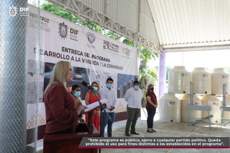 DIF entregó apoyos para reducir carencia de servicios básicos en viviendas. A través del programa Desarrollo a la Vivienda y la Comunidad, el organismo asistencial implementa acciones orientadas a elevar las condiciones de vida y generar bienestar a familias en situación de vulnerabilidad, tarea primordial del Gobierno de la Transformación.

 