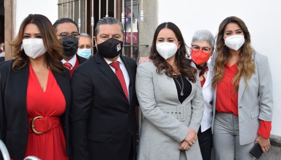 Por el PRI: Marlon Eduardo Ramírez Marín; Anilú Ingram Vallines; Arianna Guadalupe Ángeles Aguirre.