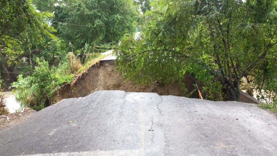 La intensas lluvias ocasionaron el desplome del puente en el arroyo Las Culebras, que se ubica sobre la carretera estatal Misantla a Martínez de la Torre, a la altura de la comunidad Santa Cruz, donde cientos de habitantes, resultaron afectados al colapsar esta importante vía de comunicación.
