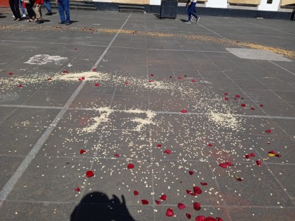 Con su performance, Wendy quiso visualizar los 77 feminicidios suscitados en el Estado de Veracruz, en lo que va de este año, delitos que en su mayoría quedan sin ser sancionados por las autoridades. 